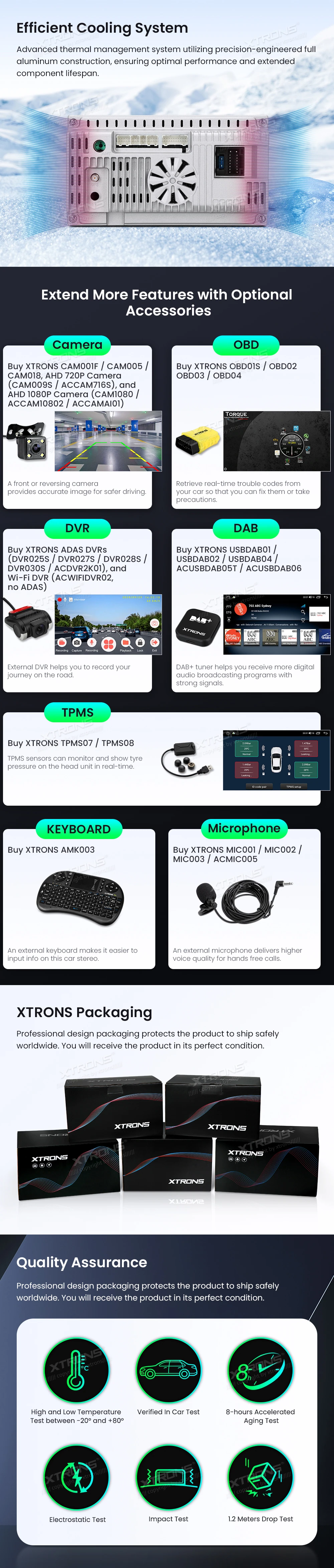 BMW E46, Rover 75 and MG ZT 7 Inch Android Head Unit with Wireless CarPlay and Android Auto | IDS7046BL: XTRONS specification poster 6 of 7
