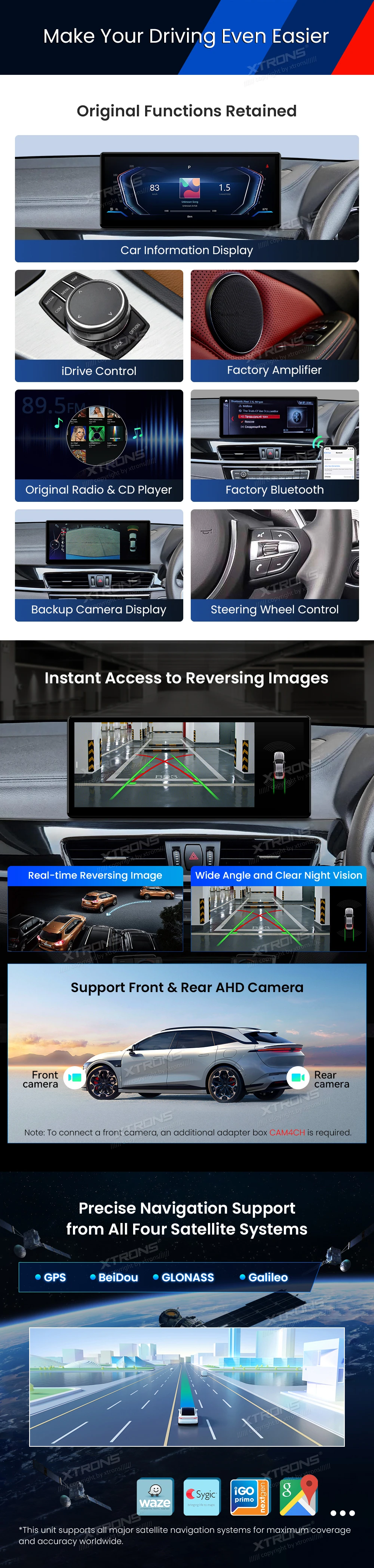 BMW X1 F48 and X2 F39 EVO 12.3 Inch Android Head Unit with Wireless CarPlay and 4G | QWBX24EVB12X1N: XTRONS specification poster 6 of 8