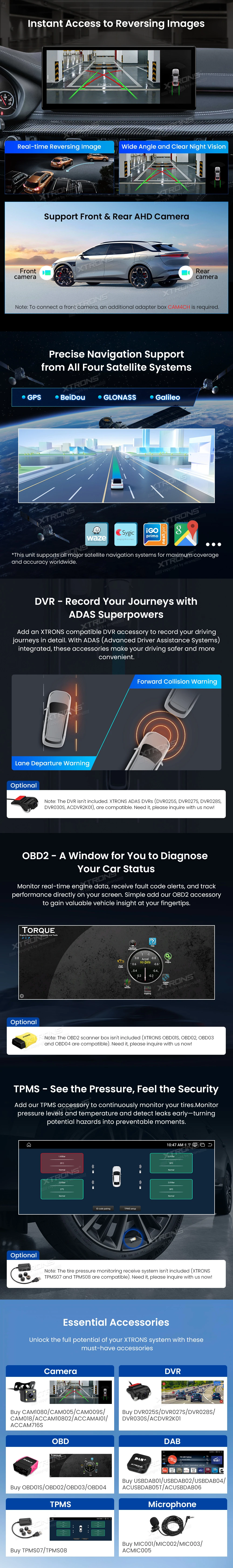 BMW X5 F15 and X6 F16 EVO 12.3 inch 2K Android Screen with Wireless CarPlay and Android Auto | QWBX24EVB12X5N: XTRONS specification poster 5 of 6
