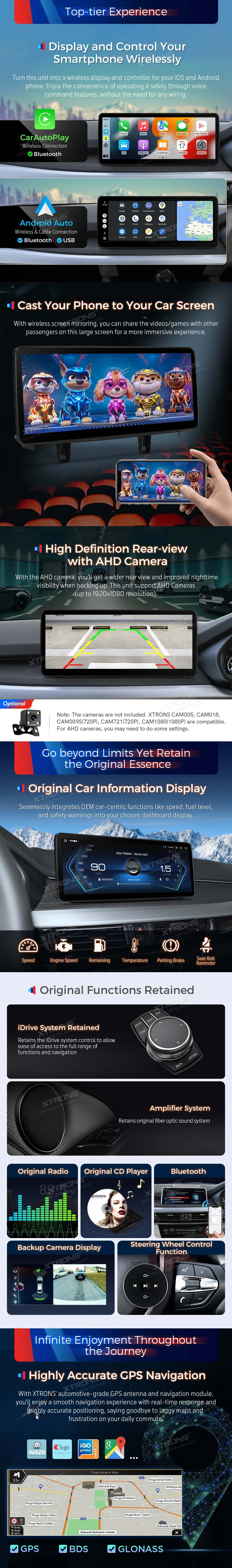 BMW X5 F15 / X6 F16 NBT EVO 12.3 inch Android Head Unit with Wireless CarPlay and 4G | QLB22EVB12X5N: XTRONS specification poster 3 of 5