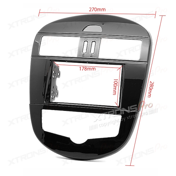 Nissan Tiida (C12) Double DIN Car Stereo Fascia Panel | ICE/ACS/11-237, image 2 of 2