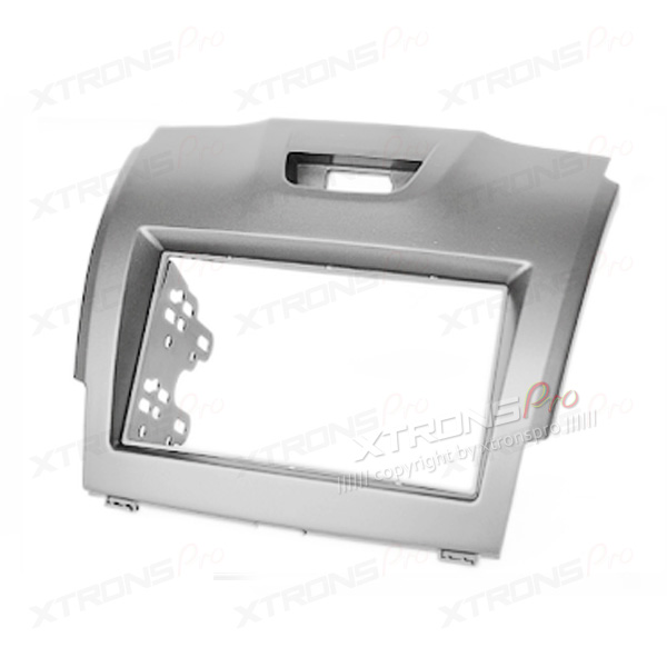 Isuzu D-Max, Chevrolet TrailBlazer and Holden Colorado Silver Double DIN Car Stereo Fascia Panel | ICE/ACS/11-293, image 1 of 2