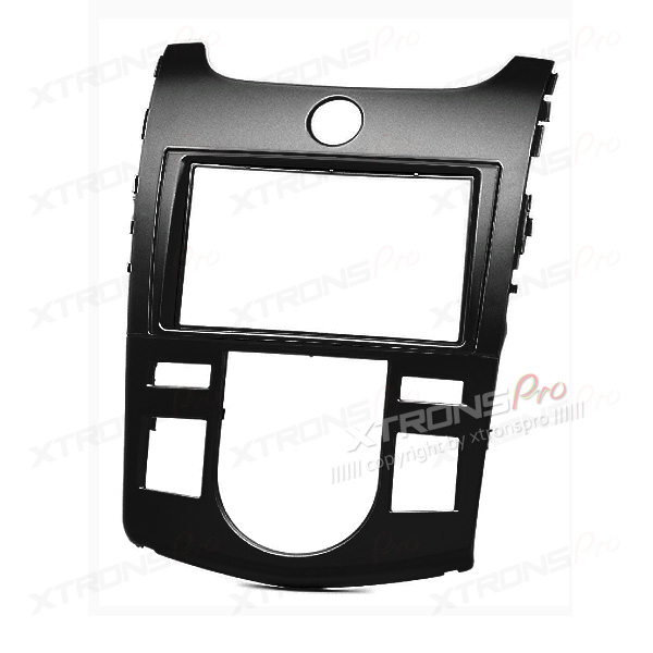 Kia Cerato / Forte (TD) Auto Air-Con Double DIN Fascia Panel with Black Finish | ICE/ACS/11-413, image 1 of 3