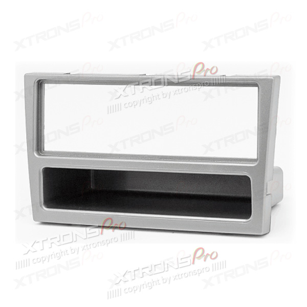 Opel Astra G, Corsa C, Vectra C and More Single DIN Fascia Panel with Pocket in Silver | ICE/ACS/11-419, image 1 of 2