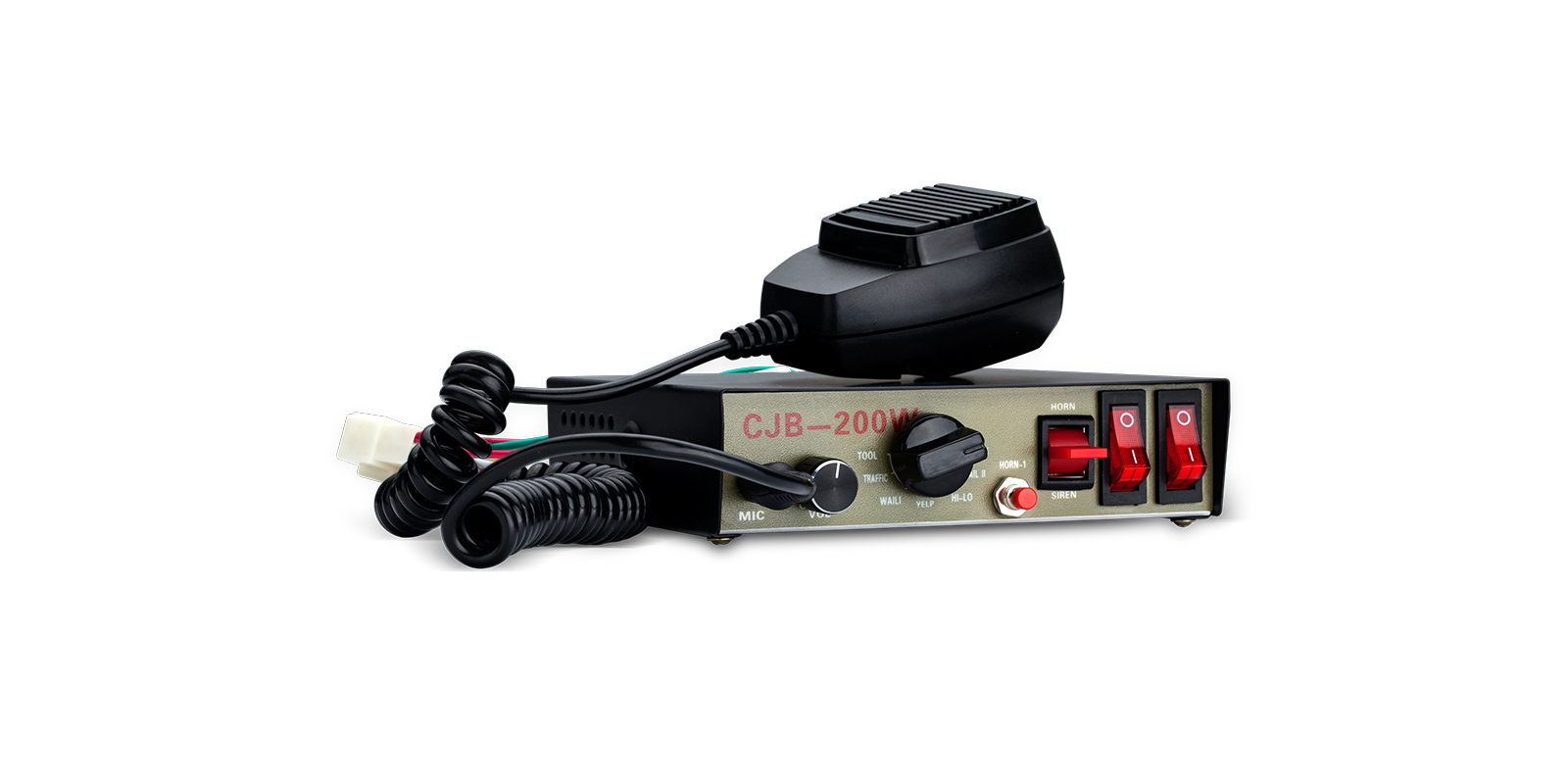 200W 8 Tone Electronic Vehicle Siren and PA System | ICE/ACS/PA001, image 1 of 6