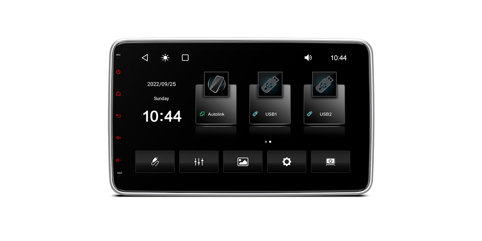 Universal Double DIN 10.1 inch Rotatable Screen Android Head Unit with Wireless CarPlay and DSP | ICE/HU/TL10L, image 1 of 10