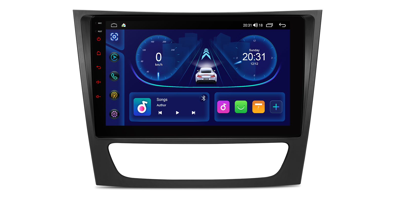 Mercedes-Benz E-Class W211 and CLS W219 9 inch Android Car Stereo with CarPlay, Android Auto and 4G | IDP90M211, image 1 of 16