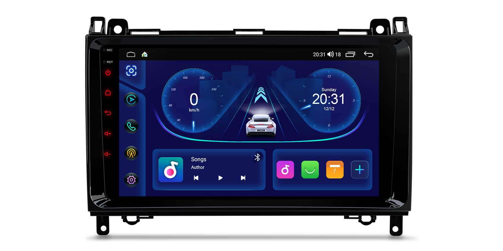 Mercedes A-Class, B-Class, Vito, Sprinter and VW Crafter 9 inch Android Stereo with Wireless CarPlay | IDP90M245, image 1 of 15