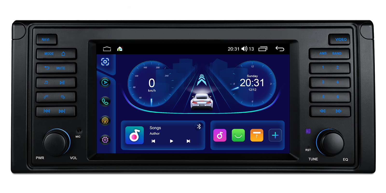 BMW 5 Series E39 7 inch Android Head Unit with Wireless CarPlay, Android Auto and GPS | IDS7039BL, image 1 of 15