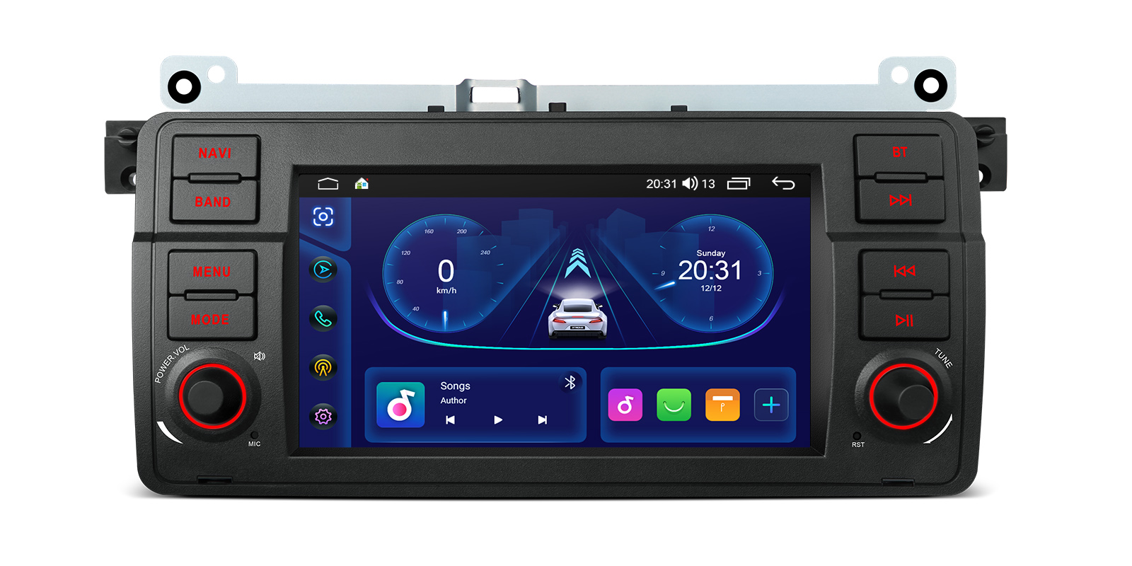BMW E46, Rover 75 and MG ZT 7 Inch Android Head Unit with Wireless CarPlay and Android Auto | IDS7046BL, image 1 of 14