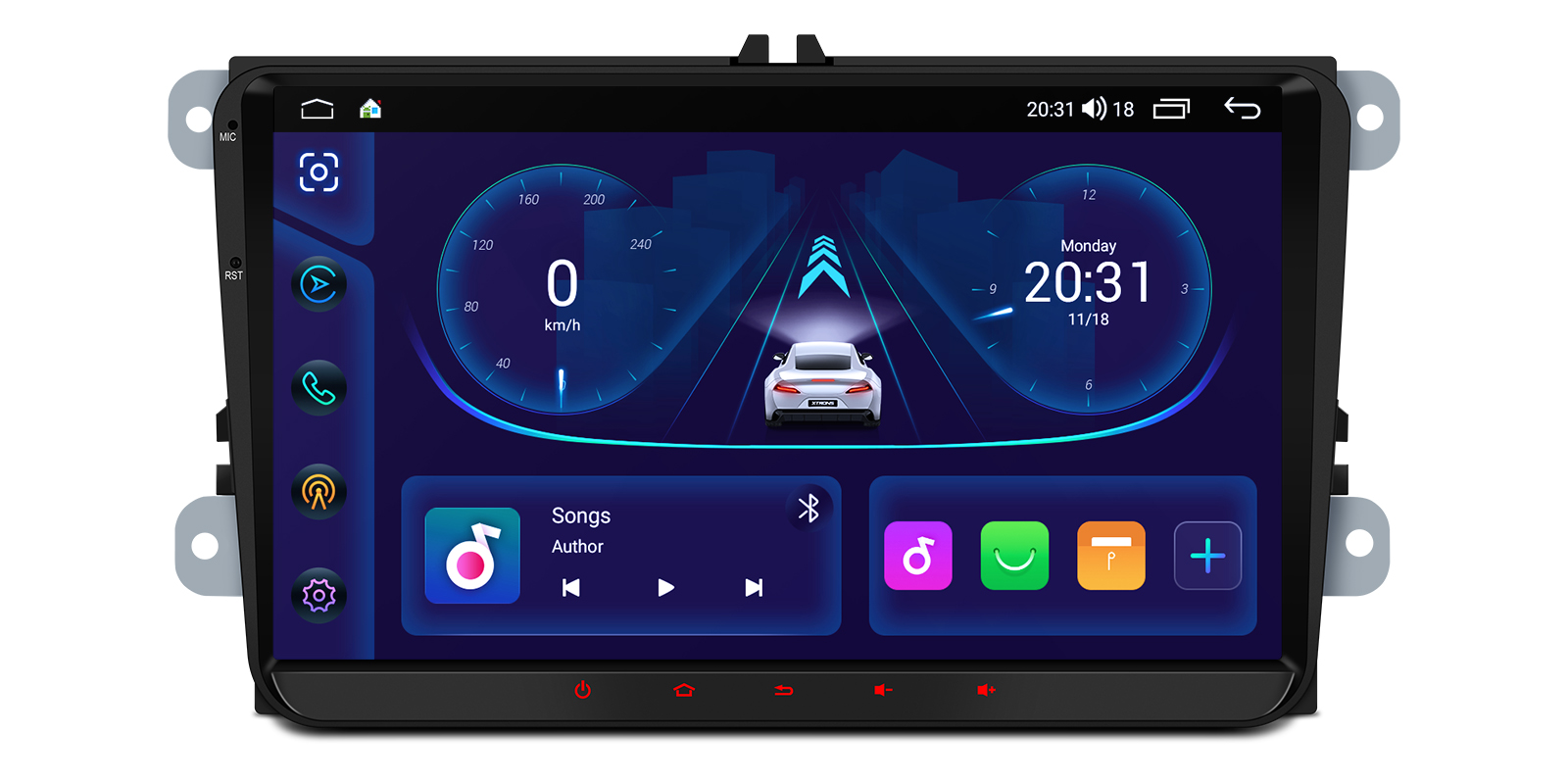 VW, SEAT and Skoda 9″ Android Head Unit with Wireless CarPlay and Android Auto | IDS90MTVL, image 1 of 15