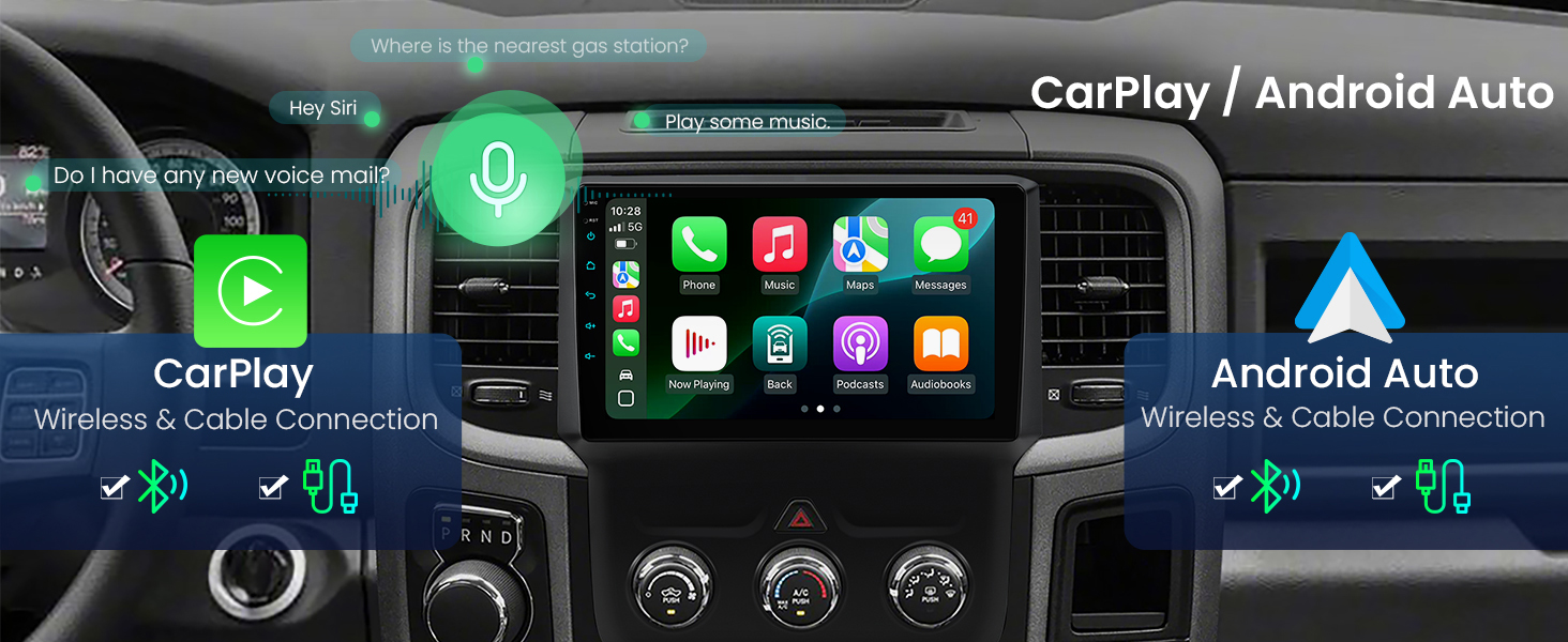 Dodge RAM 1500, 2500 and 3500 9 Inch Android Head Unit with Wireless CarPlay and Android Auto | IDSP90RMD: XTRONS specification poster 11 of 20