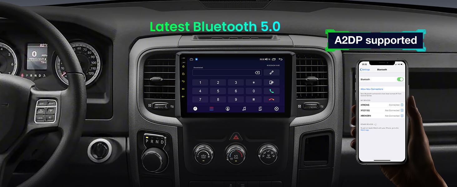 Dodge RAM 1500, 2500 and 3500 9 Inch Android Head Unit with Wireless CarPlay and Android Auto | IDSP90RMD: XTRONS specification poster 14 of 20