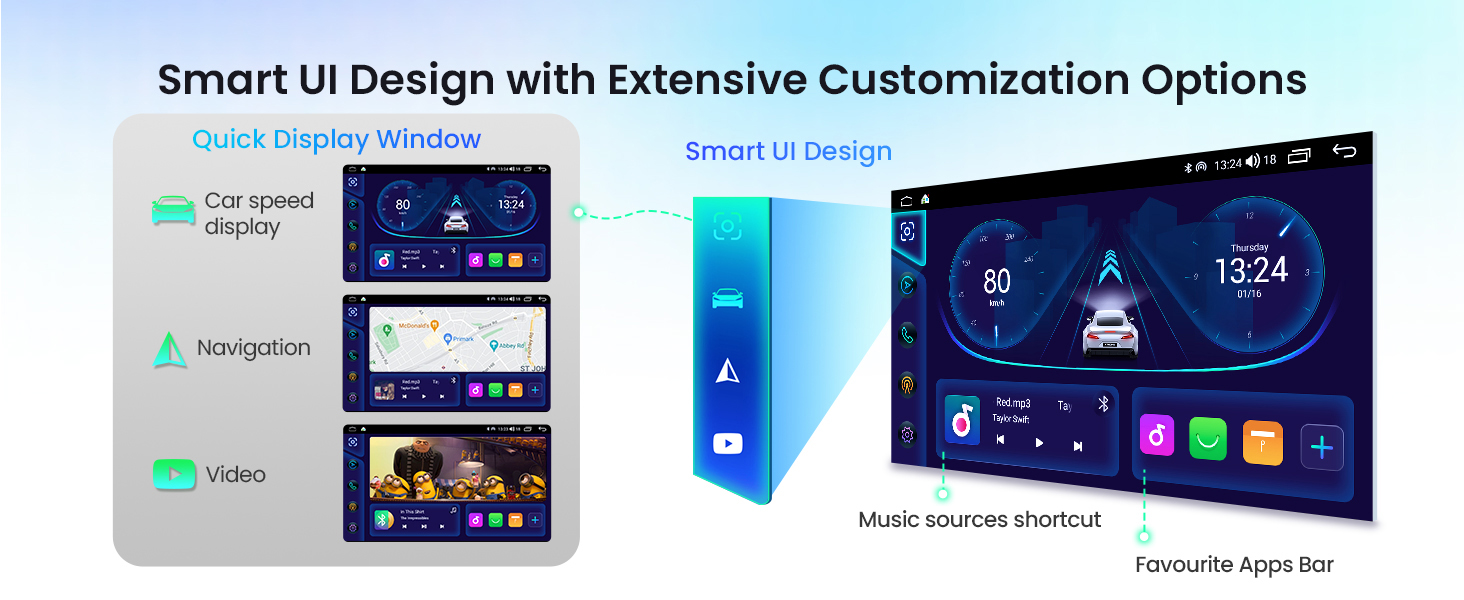 Dodge RAM 1500, 2500 and 3500 9 Inch Android Head Unit with Wireless CarPlay and Android Auto | IDSP90RMD: XTRONS specification poster 16 of 20