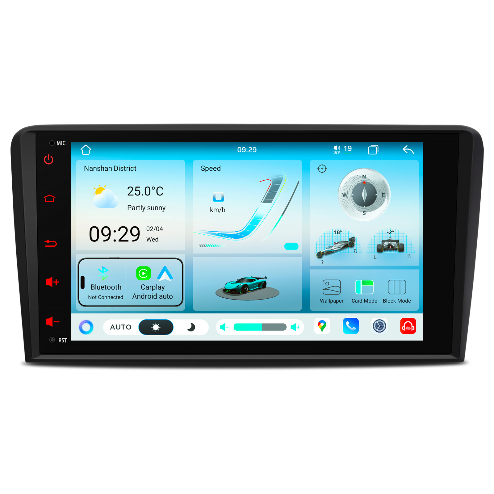 Audi A3 8P 8 inch Android Head Unit with Wireless CarPlay, Android Auto and AKM DSP | IMH84A3AL, image 1 of 17