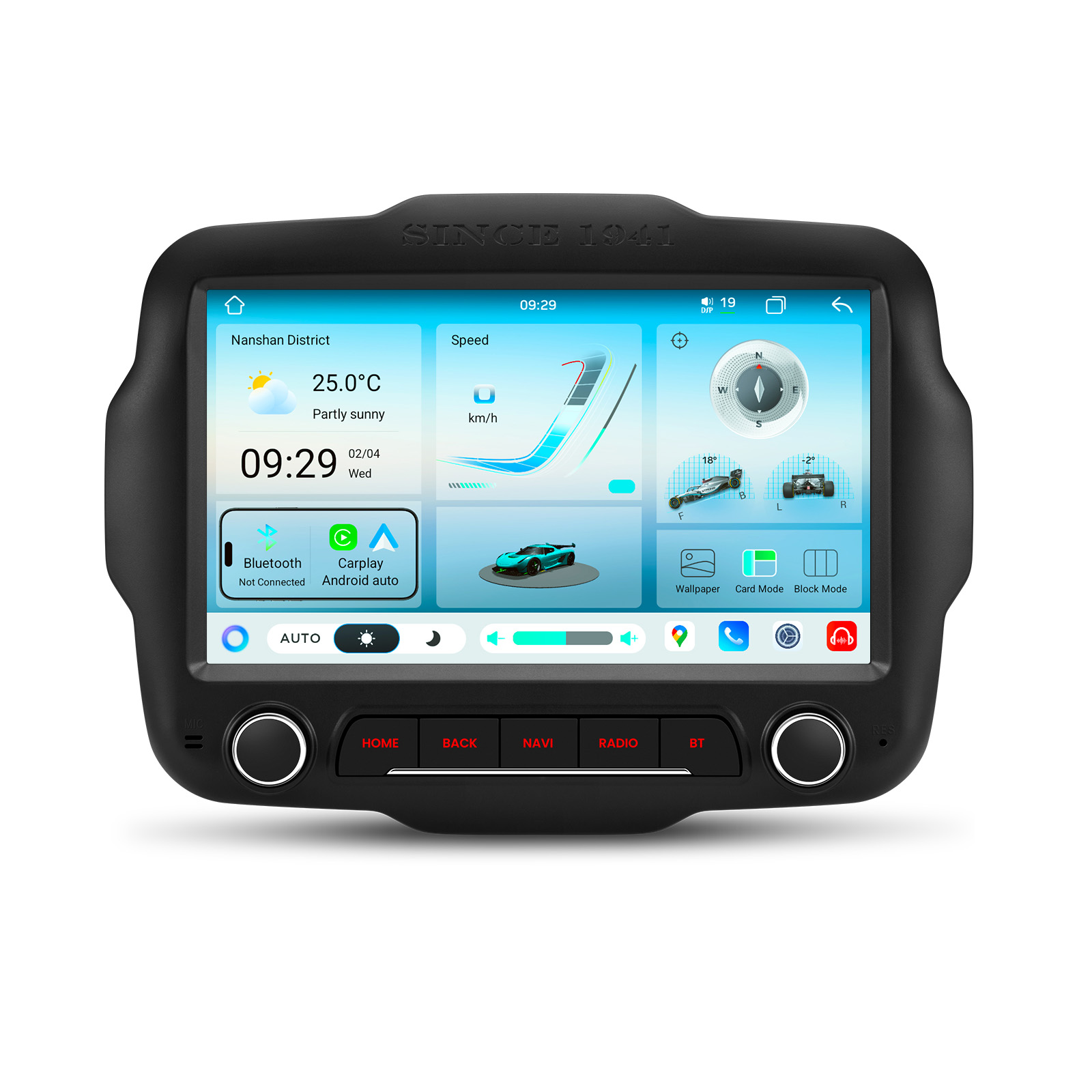 Jeep Renegade 9″ Android Head Unit with Wireless CarPlay, Android Auto and 4G | IMH94RGJL, image 1 of 16