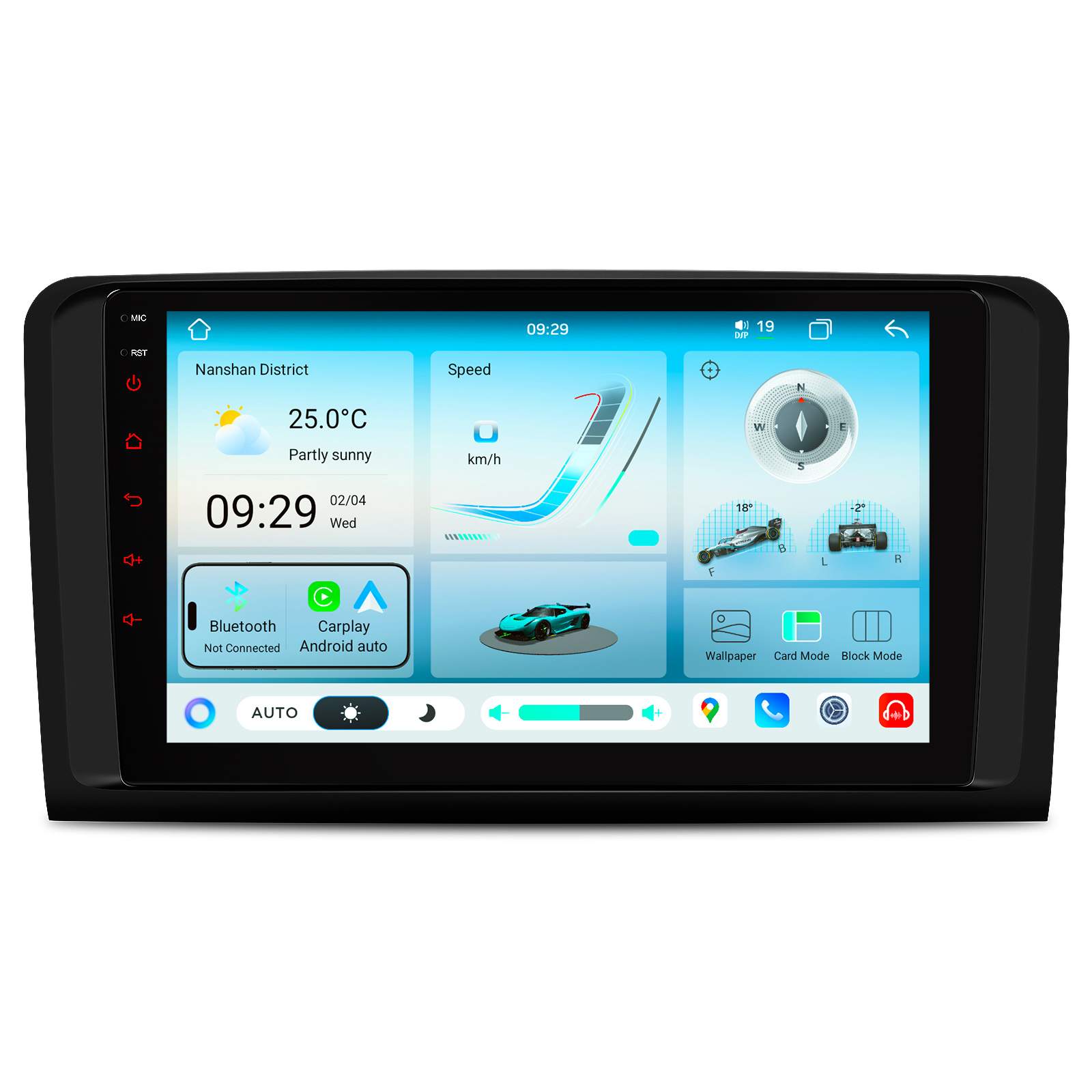 Mercedes-Benz ML W164 / GL X164 9 inch Android Head Unit with Wireless CarPlay, Android Auto and 4G | IMHP94M164, image 1 of 17