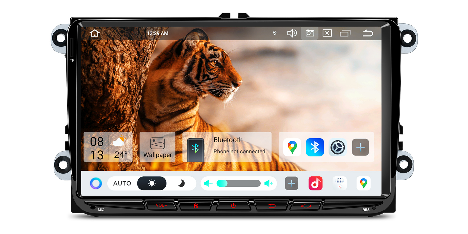 VW, Skoda and SEAT 9 Inch Android Head Unit with Wireless CarPlay, Built-in DAB+ and 4G | IP96MTVDABL, image 1 of 16