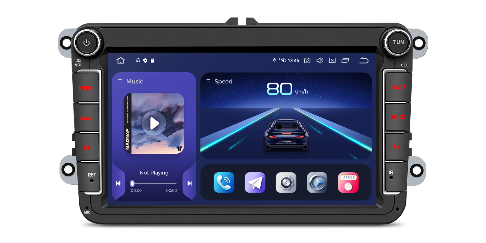 VW, Skoda and Seat 8 inch Android Car Stereo with Wireless CarPlay, 4G and HDMI Output | IQ84MTVP, image 1 of 16