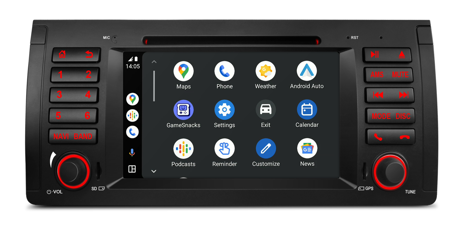 BMW X5 E53 7 inch Android Car Stereo with Wireless CarPlay, Android Auto and 4G | PX7453BGS, image 3 of 15