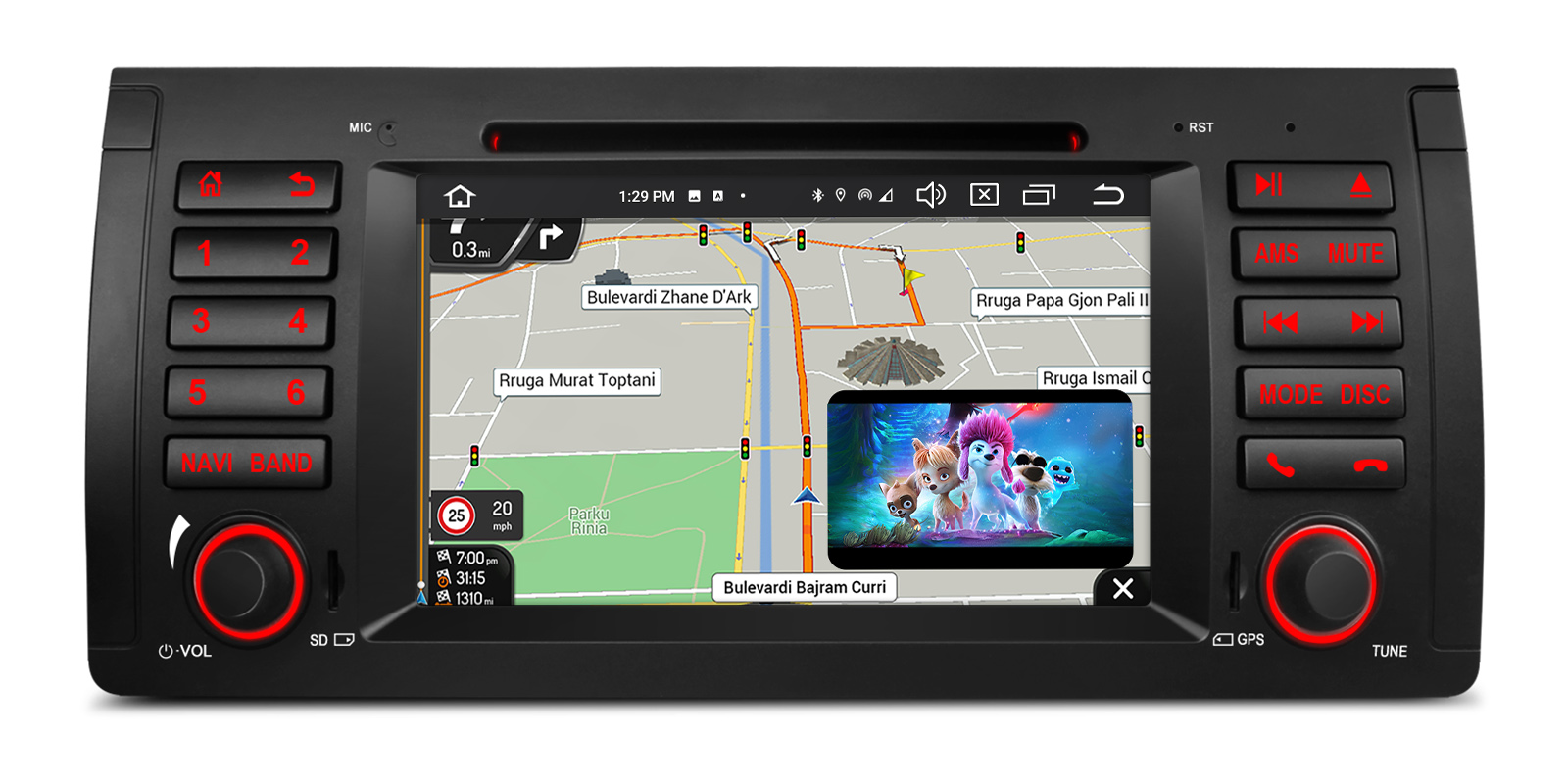 BMW X5 E53 7 inch Android Car Stereo with Wireless CarPlay, Android Auto and 4G | PX7453BGS, image 4 of 15