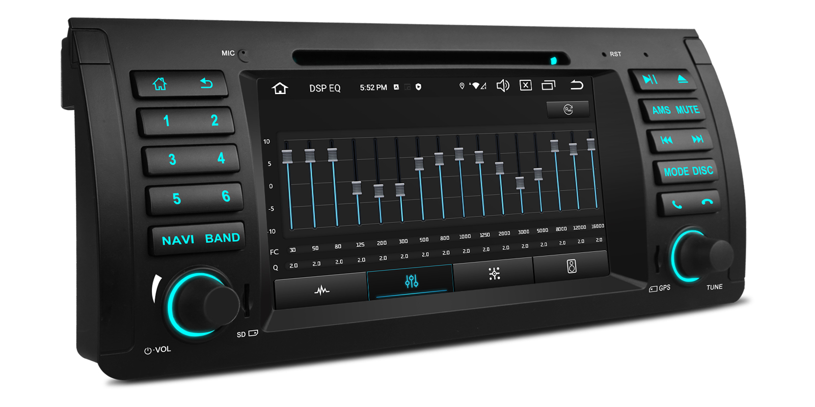 BMW X5 E53 7 inch Android Car Stereo with Wireless CarPlay, Android Auto and 4G | PX7453BGS, image 5 of 15