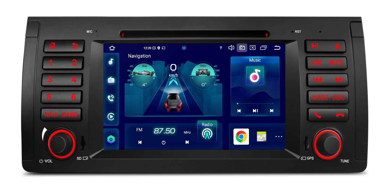 BMW X5 E53 7 inch Android Car Stereo with Wireless CarPlay, Android Auto and 4G | PX7453BGS, image 11 of 15