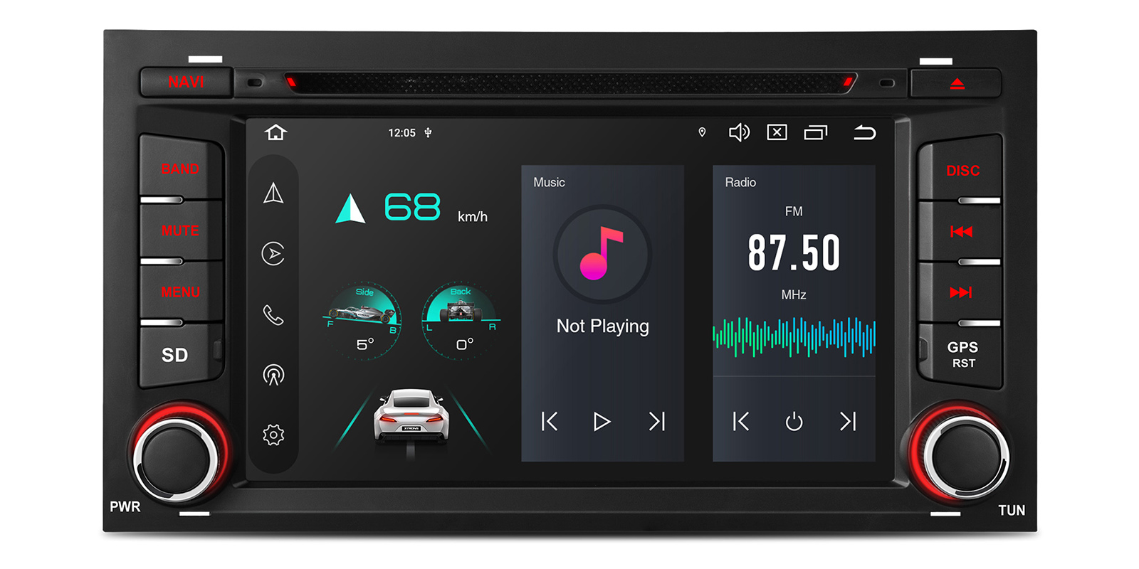 Seat Leon 7 inch Android Car Stereo with Wireless CarPlay, Android Auto and 4G | PX74LESGS, image 1 of 15