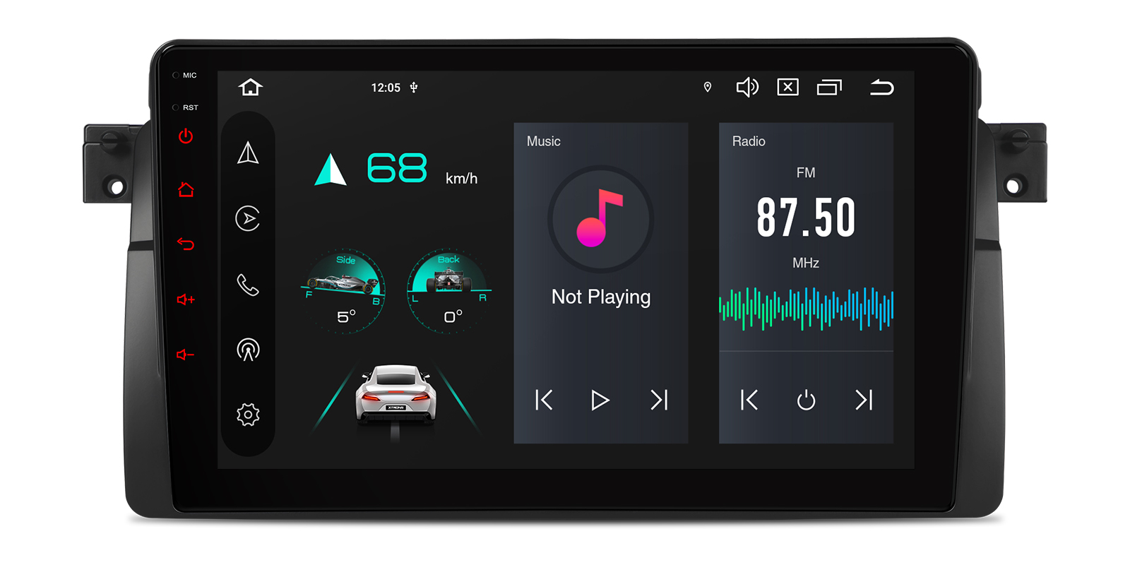 BMW E46, Rover 75 and MG ZT 9 inch Android 14 Car Stereo with Wireless CarPlay, DAB+ and 4G | PXP9446BGDAB, image 1 of 16