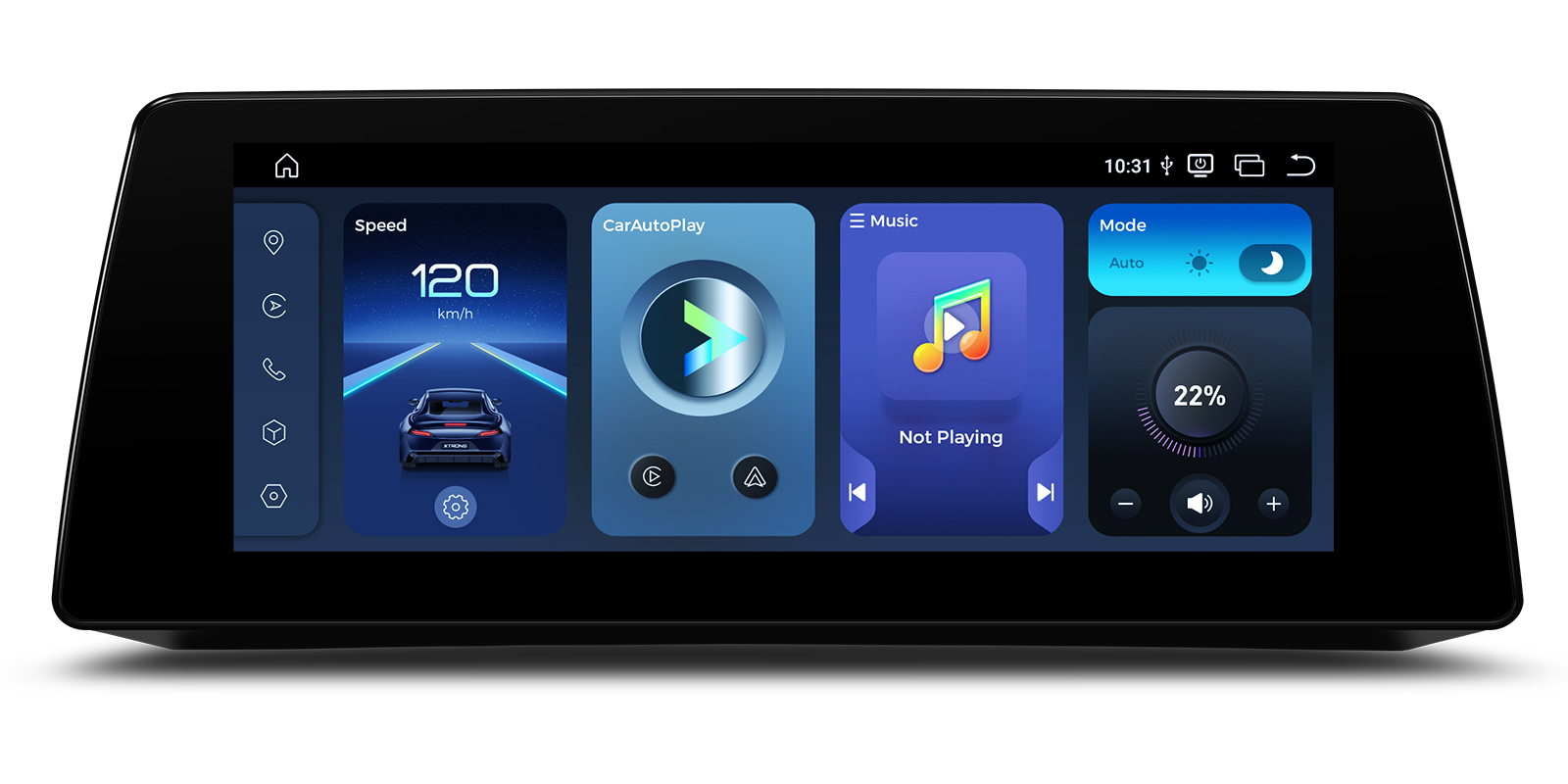 BMW 5 Series E60 E61 CCC 10.25 inch Android Screen with Wireless CarPlay, Android Auto and 4G | QBBH14CCB12E60, image 1 of 19