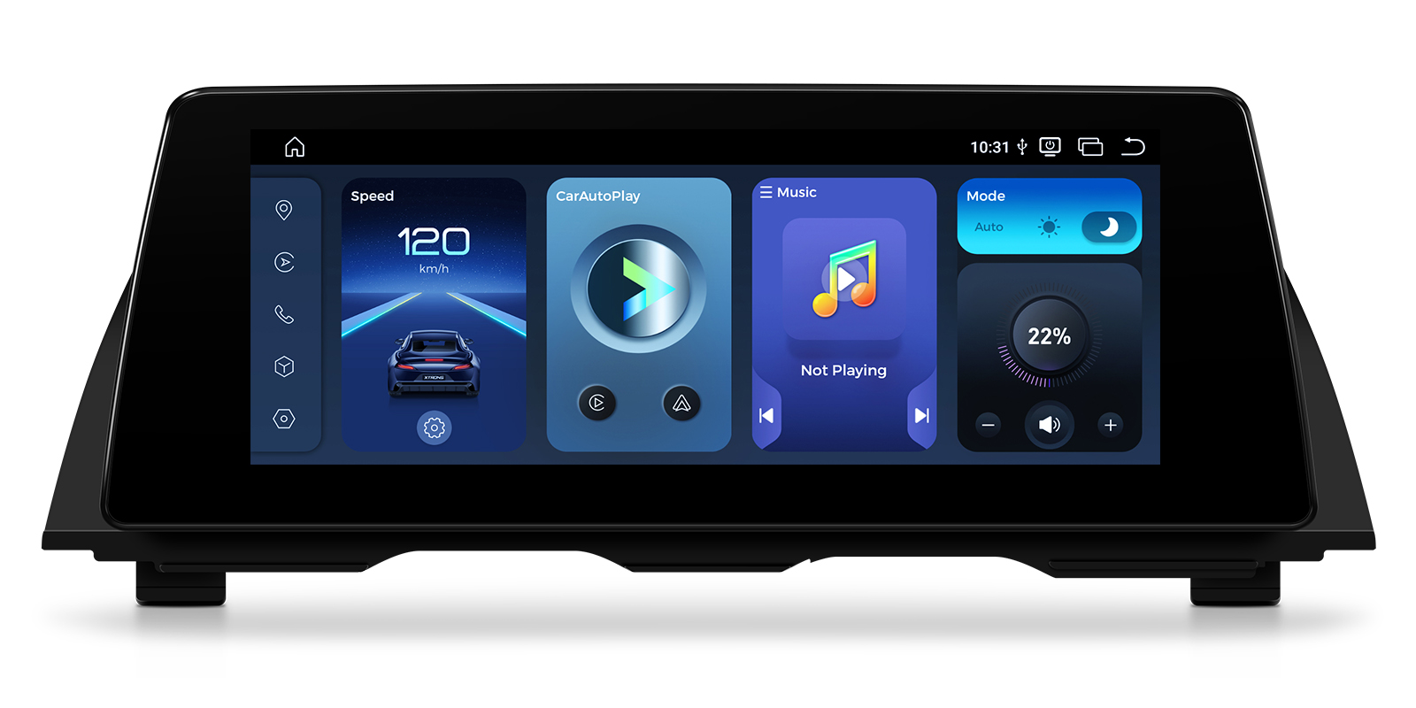 BMW 5 Series F10 F11 CIC 10.25 inch Android Screen with Wireless CarPlay and 4G | QBBH14CIB12FV, image 1 of 19