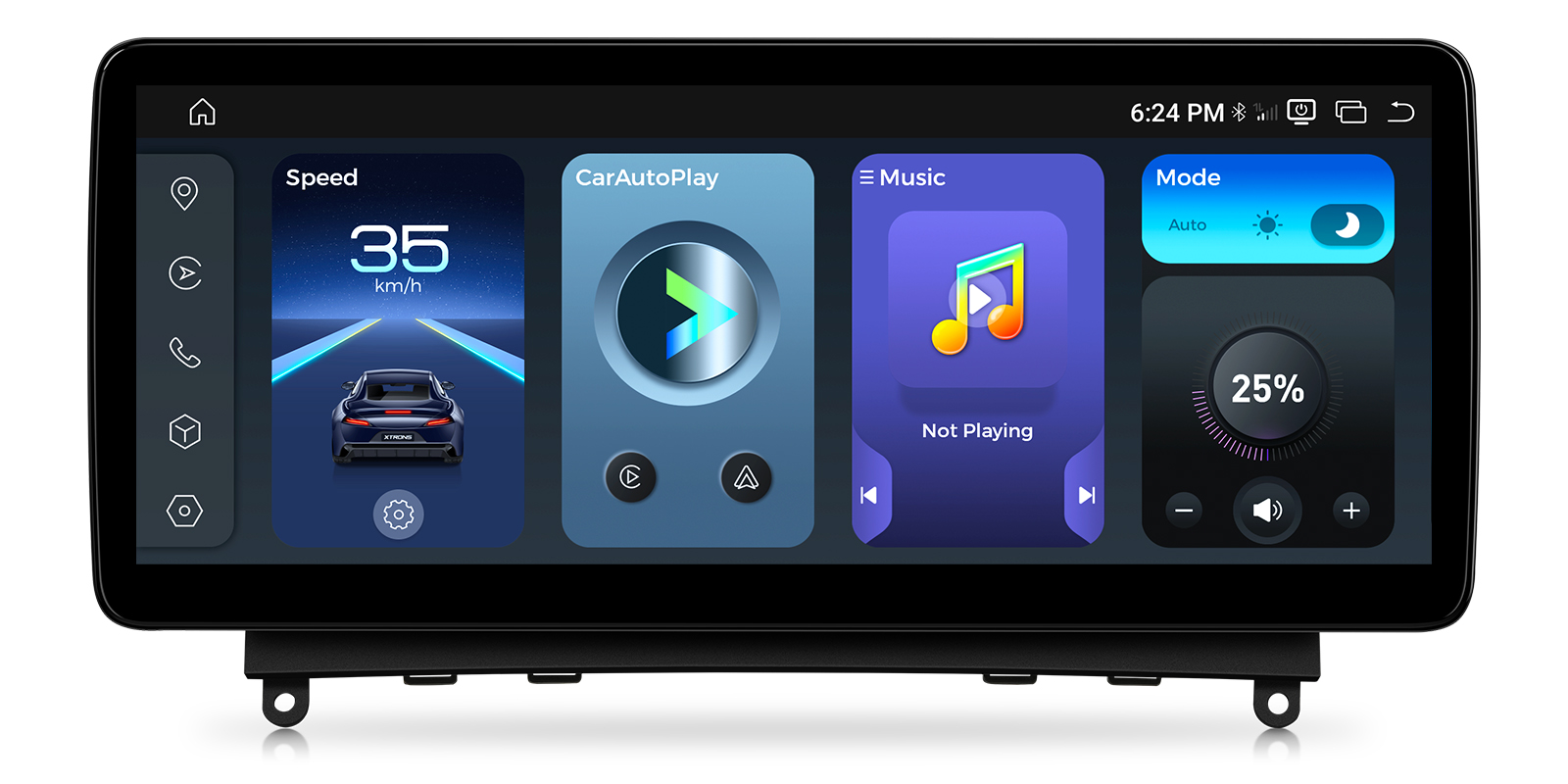 Mercedes-Benz C-Class W204 NTG 4.0 12.3 inch Android Screen with Wireless CarPlay and 4G | QBMH2440M12C40, image 1 of 17
