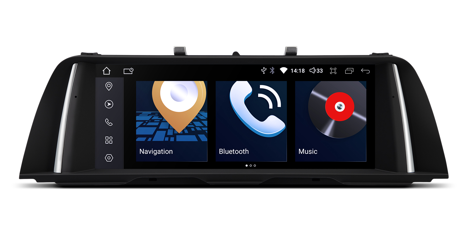 BMW 5 Series F10/F11 CIC 10.25 inch Android Screen with Wireless CarPlay, Android Auto and 4G | QDB10FVCI, image 1 of 13