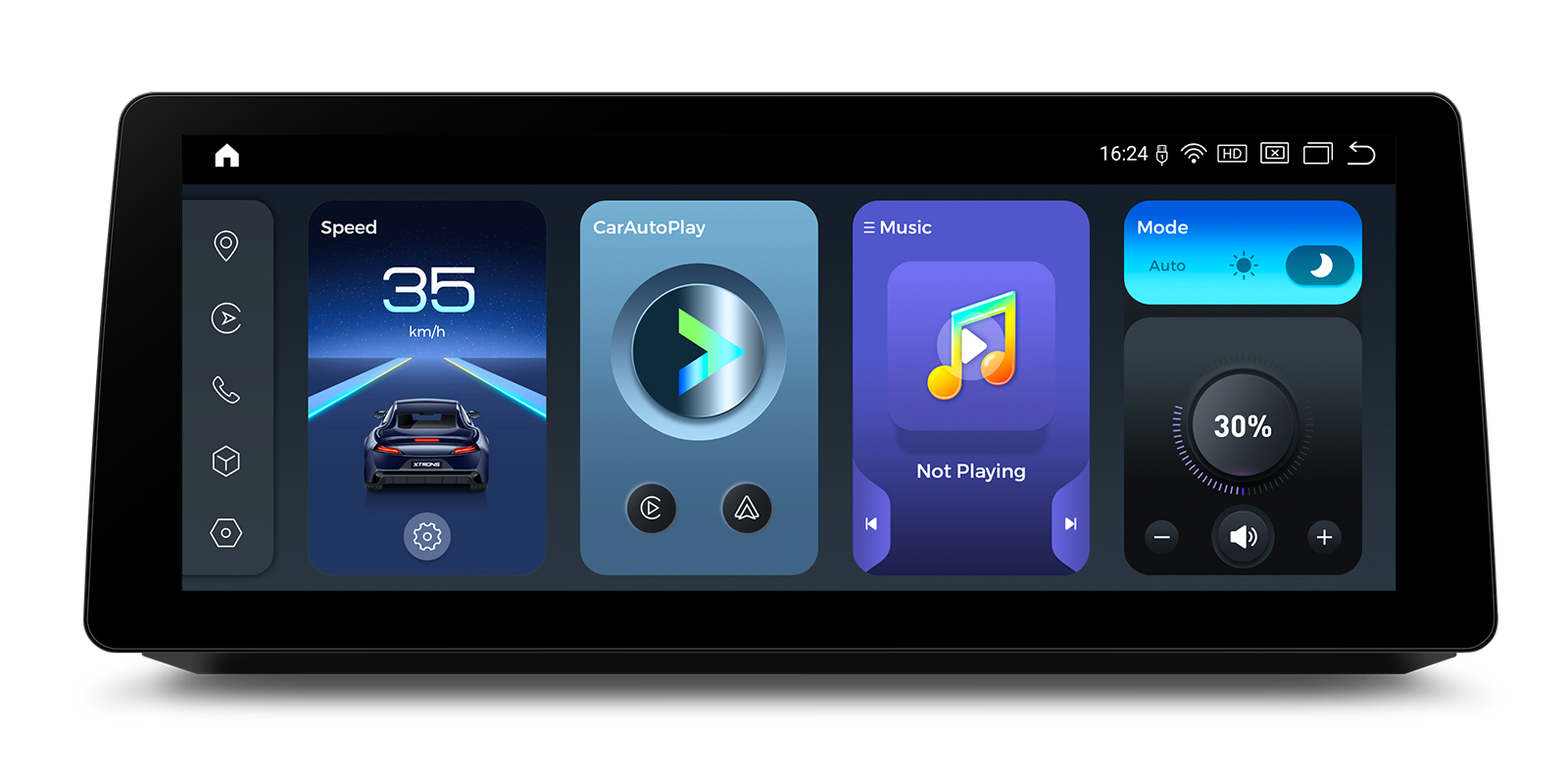 BMW 5 Series E60 E61 CIC 12.3 inch Android Screen with Wireless CarPlay, Android Auto and 4G | QGBS25CIB12E60, image 1 of 17