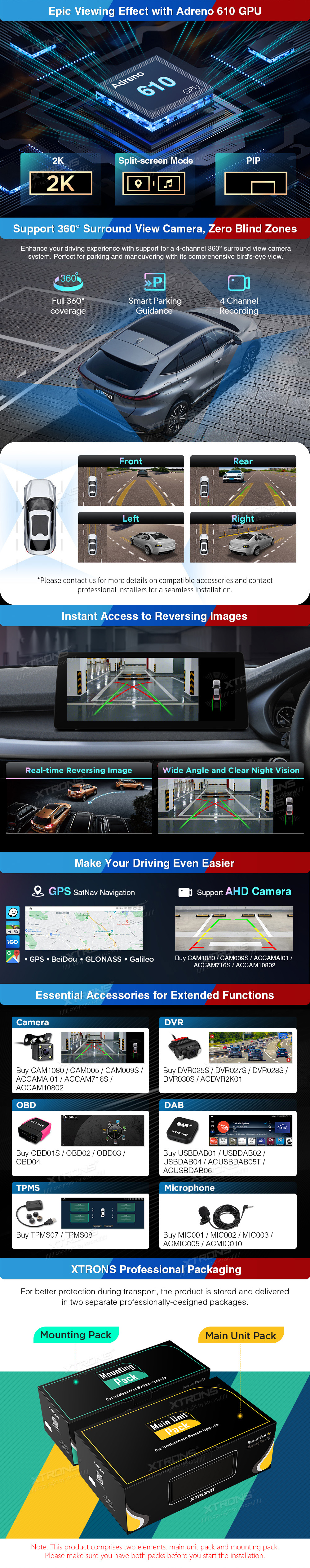 BMW X5 F15 and X6 F16 EVO 12.3 inch Android Screen with Wireless CarPlay, Android Auto and 4G | QGBS25EVB12X5N: XTRONS specification poster 4 of 5