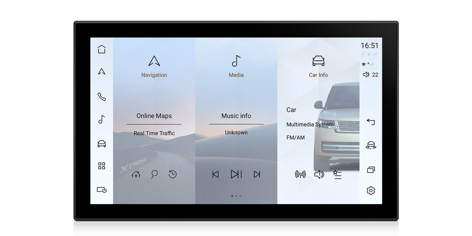 Range Rover L405 and Sport L494 13.3 inch Curved Android Screen with Wireless CarPlay and 4G | QIRH33RRV, image 3 of 13