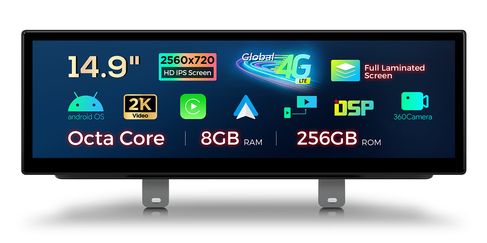BMW 5 Series G30 G31 EVO 14.9 inch Android Screen with Wireless CarPlay, Android Auto and 4G | QLBX44FVEV3, image 3 of 13