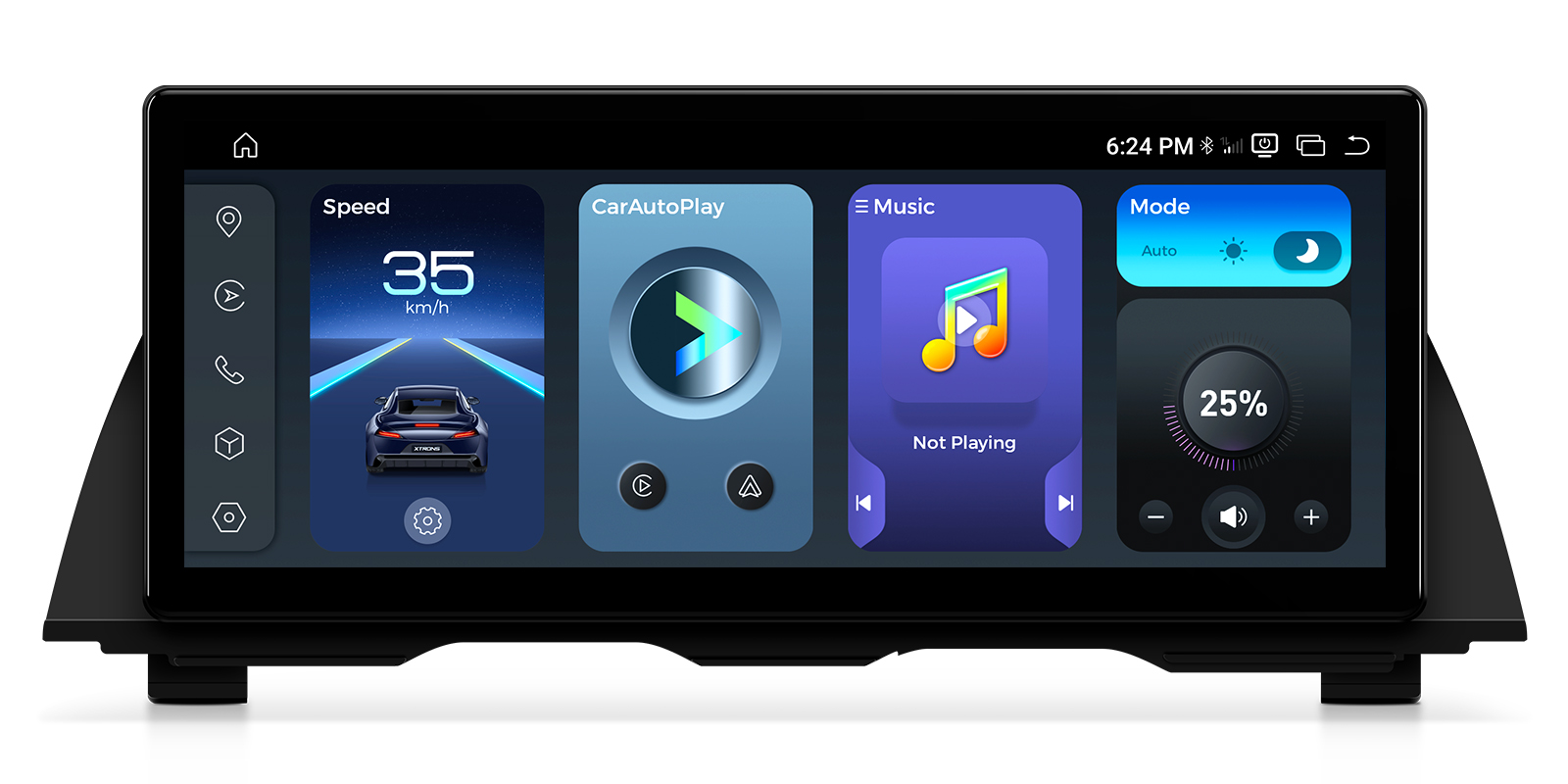 BMW 5 Series F10 F11 NBT 12.3 Inch Android Head Unit with Wireless CarPlay, Android Auto and 4G | QWBX24NB12FV, image 1 of 18