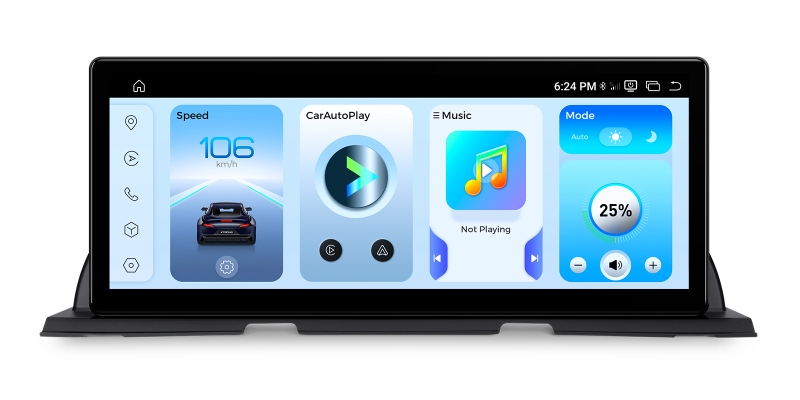 BMW 6 Series F06/F12/F13 NBT 12.3″ Android Screen with Wireless CarPlay and 4G | QWBX24NB12SX, image 3 of 18