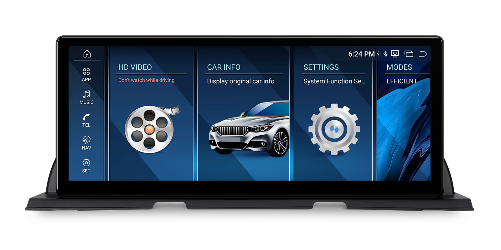 BMW 6 Series F06/F12/F13 NBT 12.3″ Android Screen with Wireless CarPlay and 4G | QWBX24NB12SX, image 5 of 18