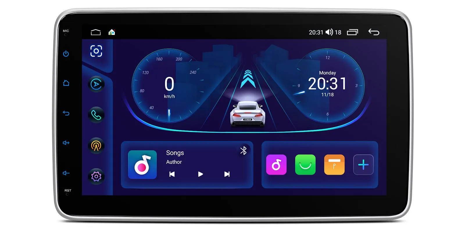 Universal Double DIN 10.1 inch Android Car Stereo with Wireless CarPlay, Android Auto and 4G | TID101L, image 1 of 12