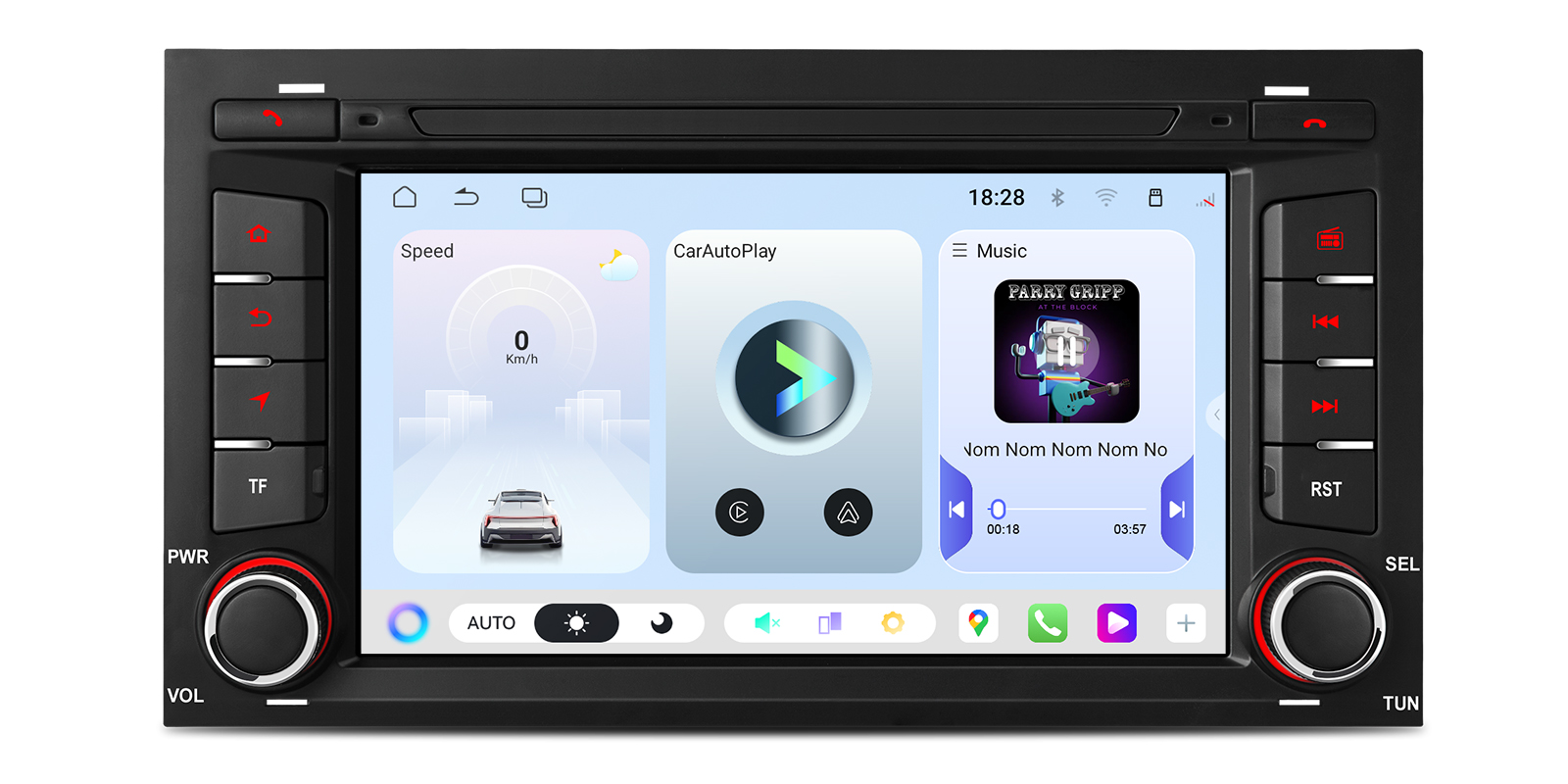 SEAT Leon and Ibiza 7 inch Android Head Unit with Wireless CarPlay, Android Auto and 4G | UA75LESL, image 1 of 15
