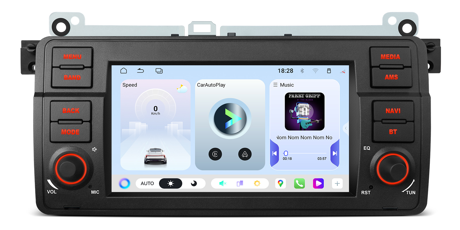 BMW E46, Rover 75 and MG ZT 7 inch Android 15 Head Unit with Wireless CarPlay, Android Auto and 4G | UAH7546BL, image 1 of 15