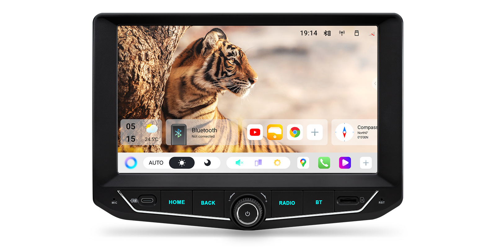 Jeep Wrangler 9 inch Android 15 Head Unit with Wireless CarPlay, Android Auto and 4G | UAH95WLJL, image 3 of 15